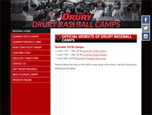 Tablet Screenshot of drurybaseballcamps.com